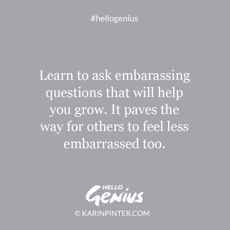 Hello Genius Cards - Learn to ask embarrassing questions © Karin Pinter